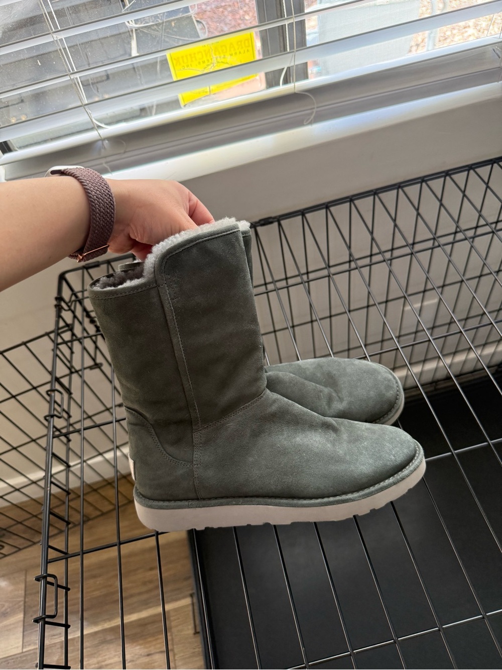UGG Women's Mid-Calf Suede Boot in Gray